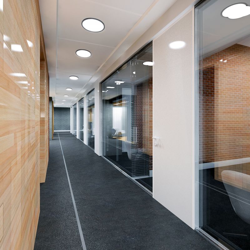 Plafon LED Kobi okrągły 32w 3cct z czujnikiem ruchu IP54 czarny 1szt.
