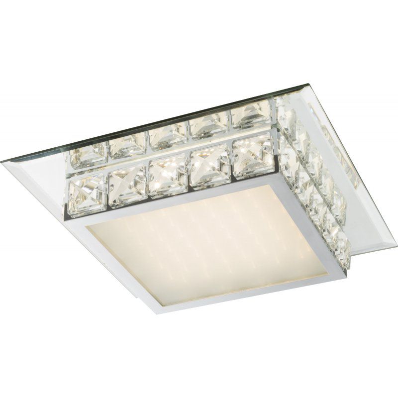 Plafon LED MARGO 18W 4000K 1200lm chrom/opale Globo Lighting 49355-18 1 szt.