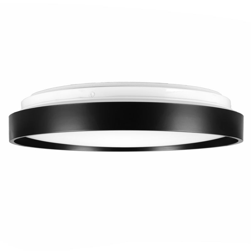 Plafon LED MasterLED Filo 18W 34cm z czujnikiem ruchu RF IP20 neutralna biel 4000K okrągły czarny 1 szt.