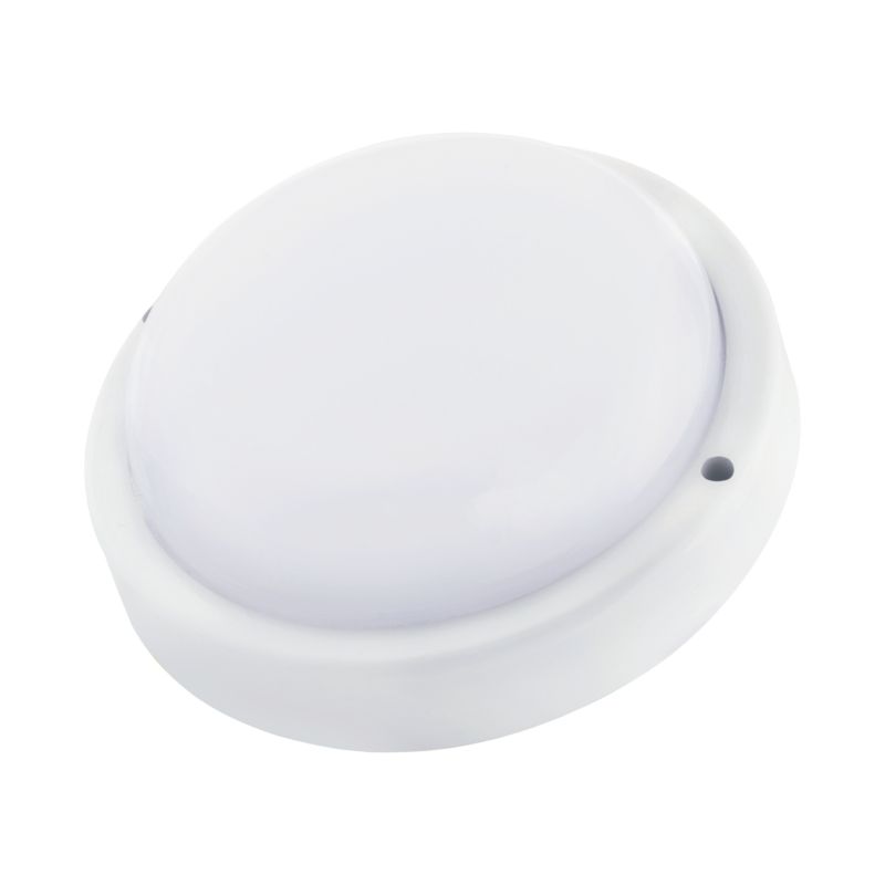 Plafon LED MasterLED Maks 12W fi15cm IP54 4000K neutralna biel z czujnikiem ruchu biały 1 szt.