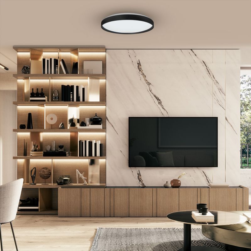 Plafon LED Milagro Ringo 36 W czarny