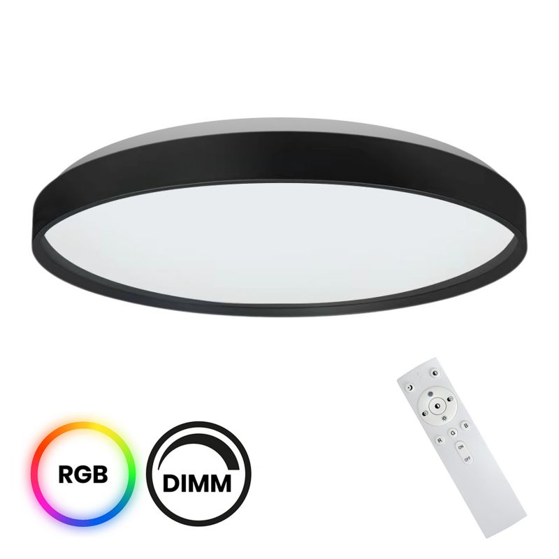 Plafon LED Milagro Ringo 36 W czarny