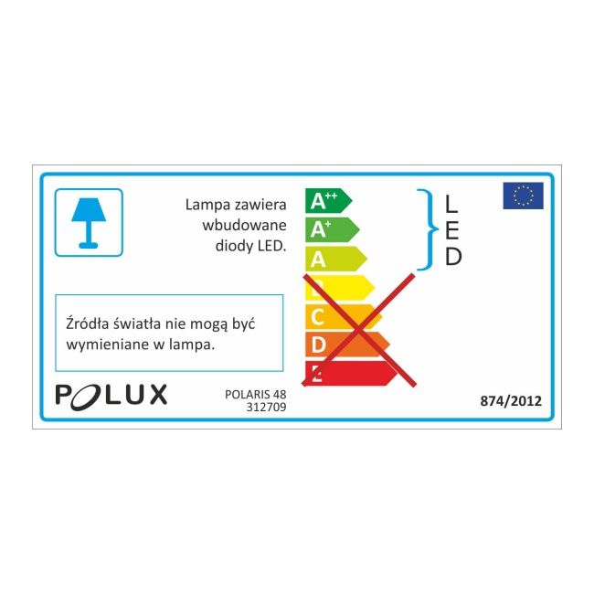 Plafon LED Polux Polaris 48 W 2880 lm z pilotem