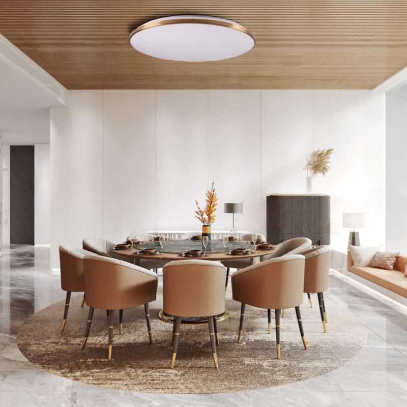 Plafon LED Sanico Goldlux KERN 100 z pilotem IR złoty 100W 3000K-6000K IP20 1 szt.