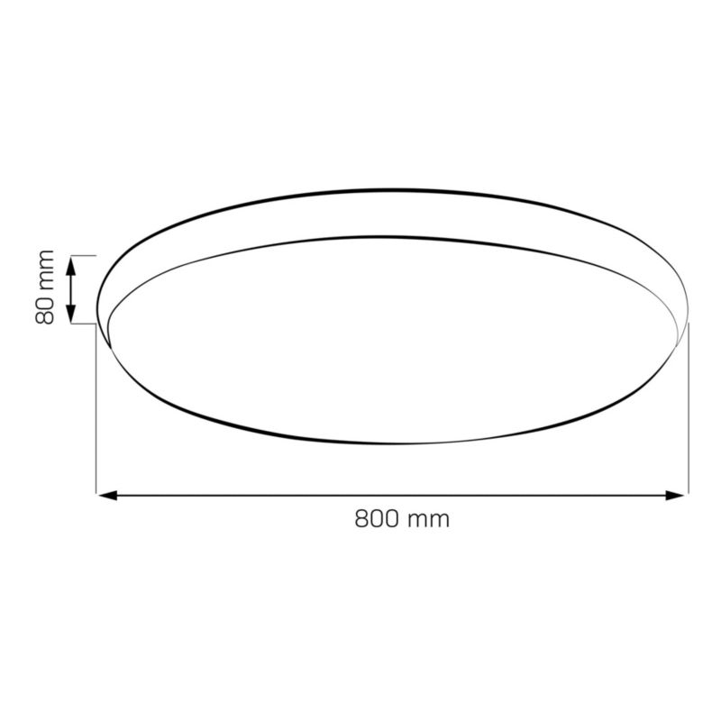Plafon LED Sanico Goldlux KERN 80 z pilotem IR złoty 80W 3000K-6000K IP20 1 szt.