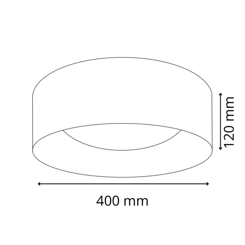 Plafon LED tuluza 40 Sanico Goldlux  taupe 4000K IP20 1 szt.