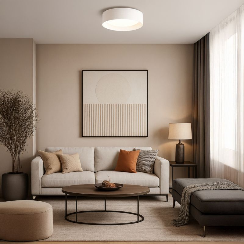 Plafon LED Tuluza Sanico Goldlux 24W 40cm 4000K boho cream IP20 - 1 szt.