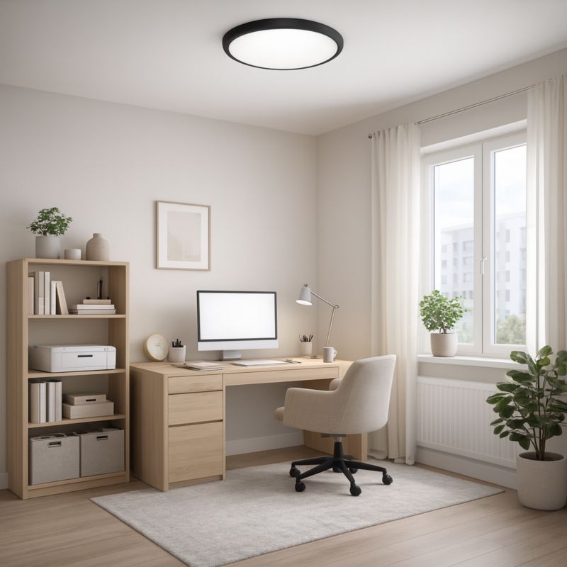 Plafon LED XUDO 13W Biały neutralny 4000K IP65 Czarny Lampa sufitowa 1 szt.