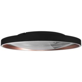 Plafon LED XUDO 3CCT 72W z pilotem i aplikacją TUYA Czarno-złoty Okrągły 1 szt.