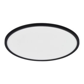 Plafon LED Yonnet 4000 K 43 cm 19W czarny