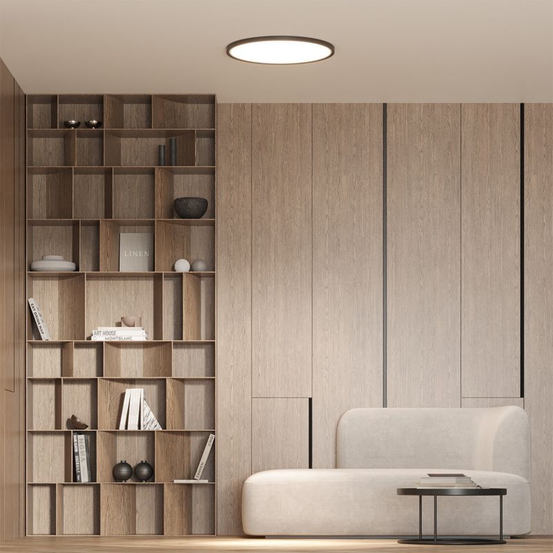 Plafon Light Prestige CALIFORNIA  czarny okrągły LED 24W  Odcienie bieli IP20 -1 szt.