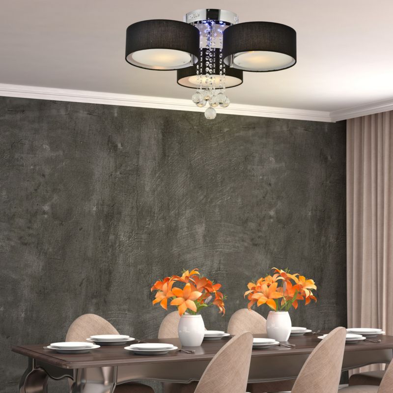 Plafon Light Prestige Gambela czarny 3 x E27 LED 1 szt.