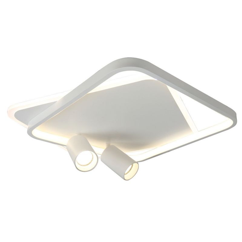 Plafon Light Prestige PARMA kwadratowy biały 2xGU10x15W wym:11x45,5x45,5cm IP20 -1 szt.