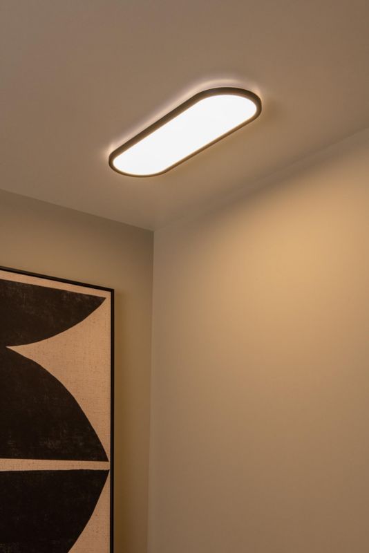 Plafon Lucide ELLY czarno-biały owalny 60cm LED 24W 2700-4000K 2000lm IP20 - 1 szt.