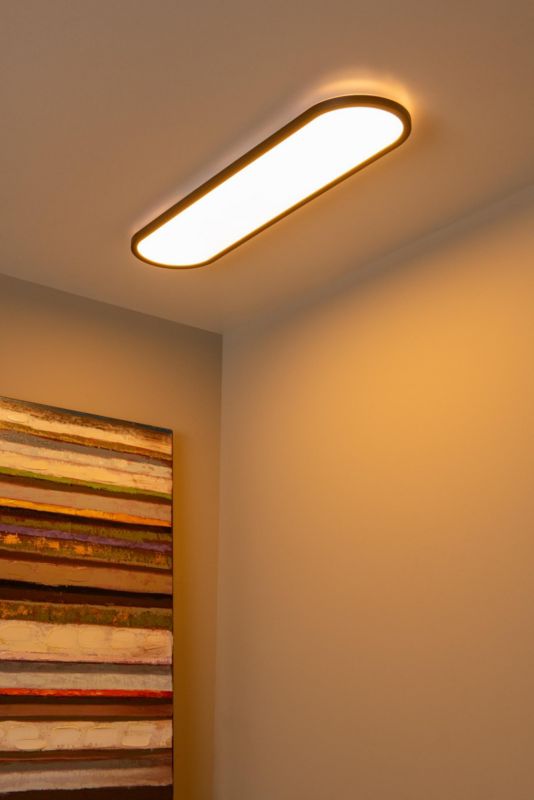 Plafon Lucide ELLY czarno-biały owalny 80cm LED 36W 2700-4000K 3000lm IP20 - 1 szt.