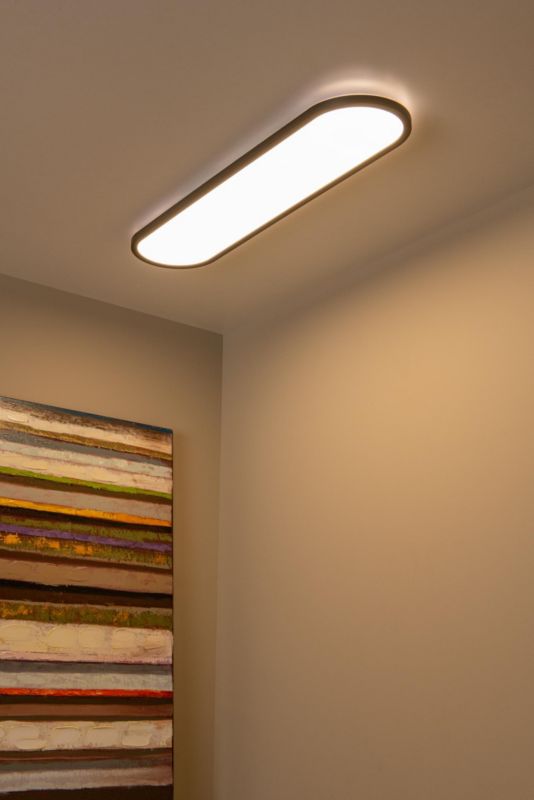 Plafon Lucide ELLY czarno-biały owalny 80cm LED 36W 2700-4000K 3000lm IP20 - 1 szt.