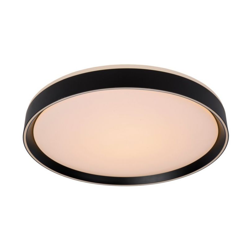Plafon Lucide NURIA czarno-biały okrągły 50cm LED 36W biały ciepły 2700K 2880lm IP20 - 1 szt.