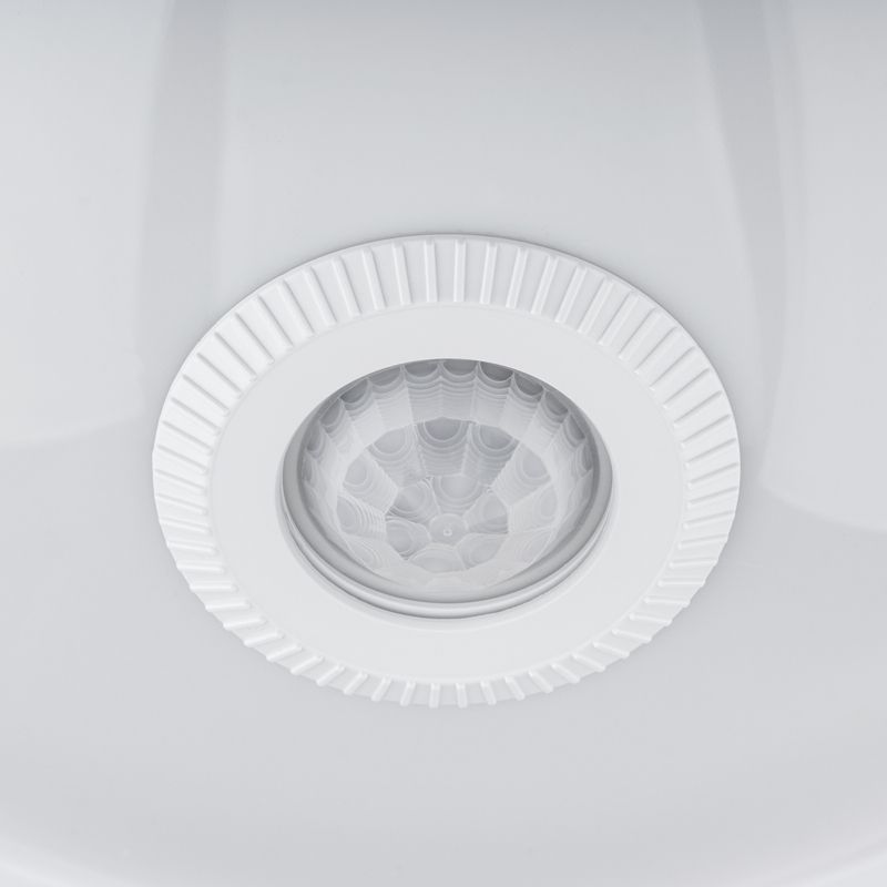 Plafon Lumiled Lampa Sufitowa Łazienkowy Plafon LED  2x E27 IP44 z Czujnikiem Ruchu i Zmierzchu Biały Okrągły 30cm 1 szt.