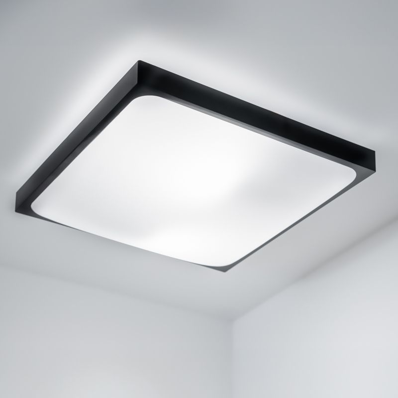 Plafon Lumiled Lampa Sufitowa Łazienkowy Plafon LED  2x E27 Kwadratowy IP44 30cm 1 szt.