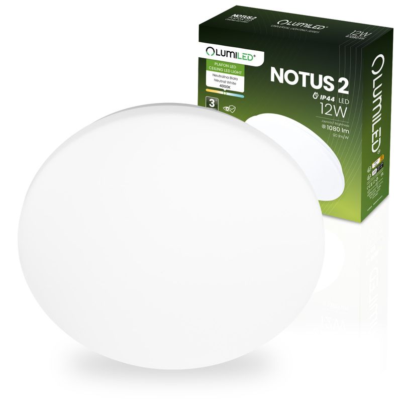 Plafon Lumiled Lampa Sufitowa Łazienkowy Plafon LED Lumiled Plafon LED 12W Okrągły 25 cm IP44 1 szt.