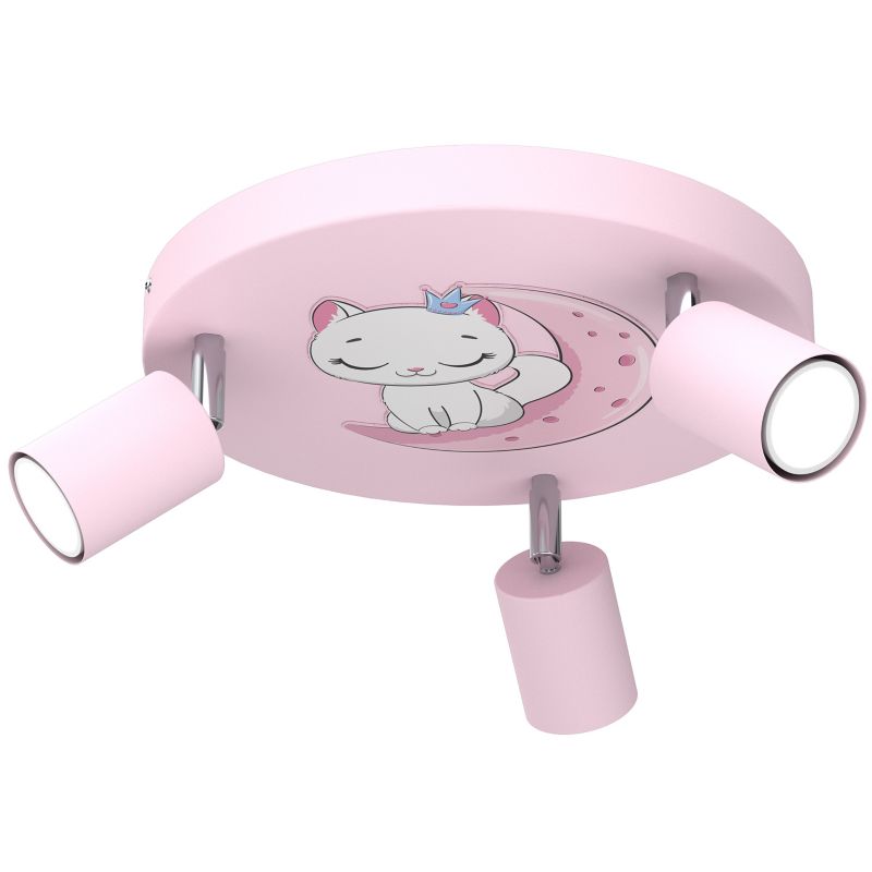 Plafon Luminex Fun 3 x GU10 różowy