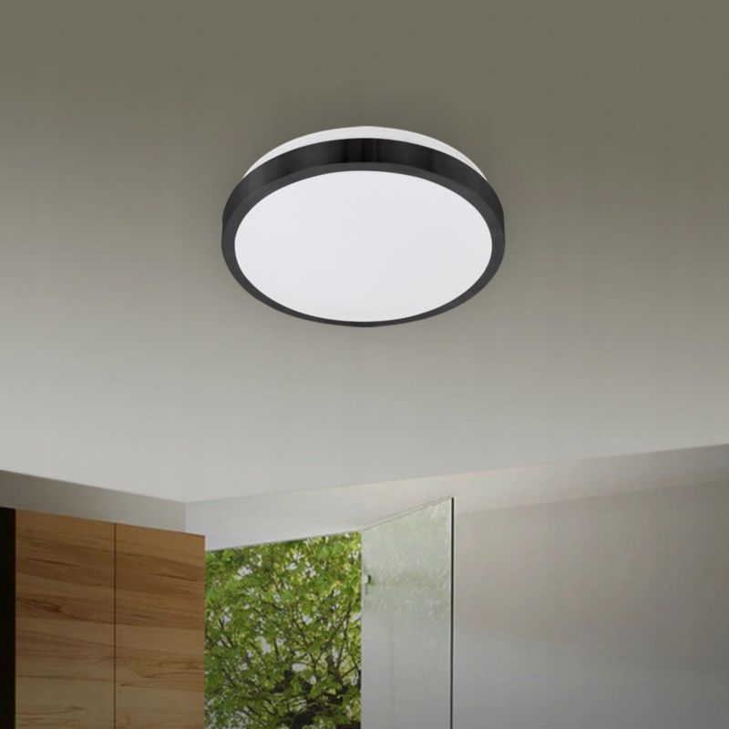 Plafon MasterLED Solen 2x E27 LED 33 cm IP44 okrągły czarny 1 szt.