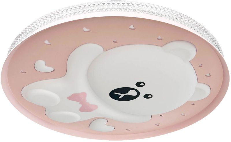 Plafon MIlagro Bear pink LED ceiling light 34 W