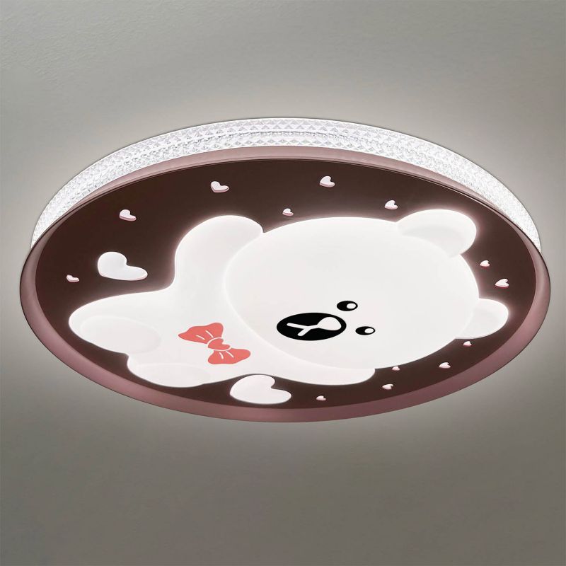 Plafon MIlagro Bear pink LED ceiling light 34 W