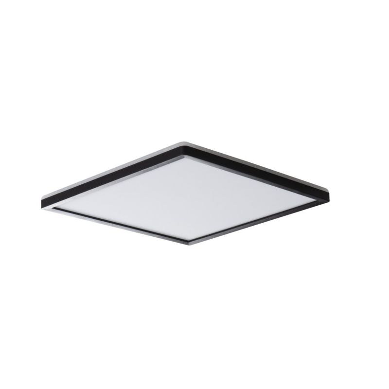 Plafon Miledo AZPO czarno-biały kwadratowy 30cm LED 17,5W Biały zmienny 3000-6000K 1800lm IP54 - 1 szt.