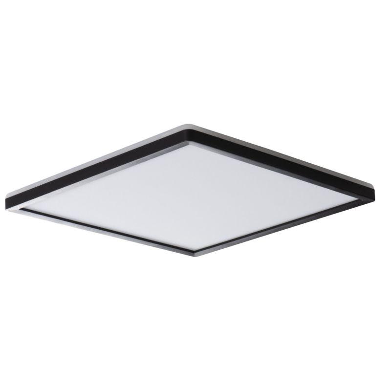 Plafon Miledo AZPO czarno-biały kwadratowy 42cm LED 22W Biały zmienny 3000-6000K 2550lm IP54 - 1 szt.