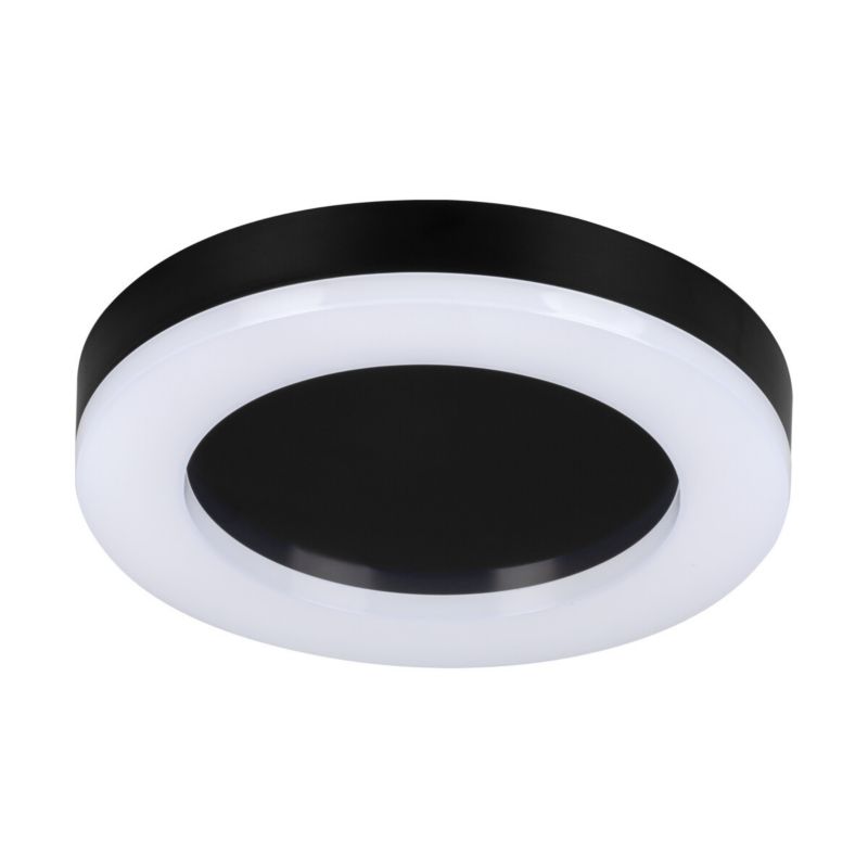 Plafon Miledo Tura czarno-biały LED 24W 4000K 1800lm  IP65 wym: 5 x 32 x 32 cm tworzywo sztuczne - 1 szt.