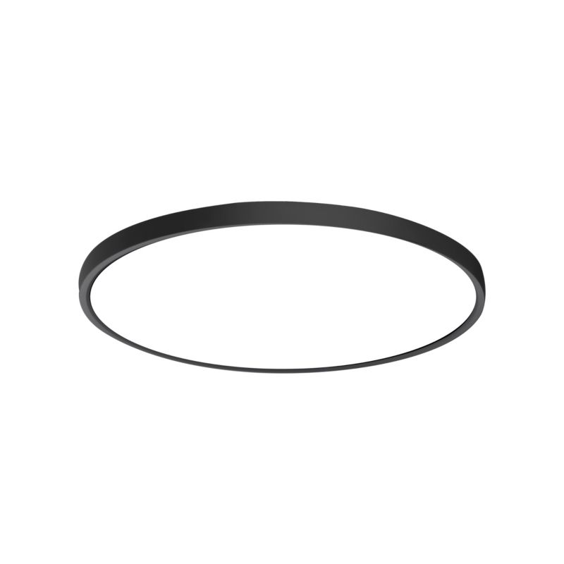 Plafon okrągły Italux Calvi czarny okrągły 40cm LED 32W Biały zmienny 2800-6000K 3800lm IP20 - 1 szt.