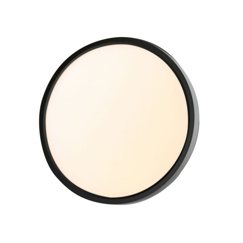 Plafon okrągły Italux Calvi czarny okrągły 40cm LED 32W Biały zmienny 2800-6000K 3800lm IP20 - 1 szt.