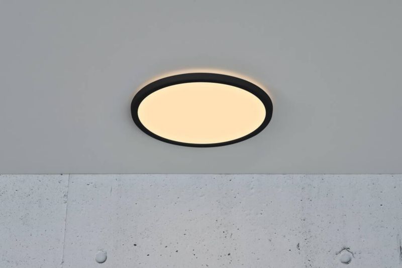 Plafon okrągły Nordlux Oja LED 14,5W IP54 ściemniacz pamięć biały-czarny 1 szt.