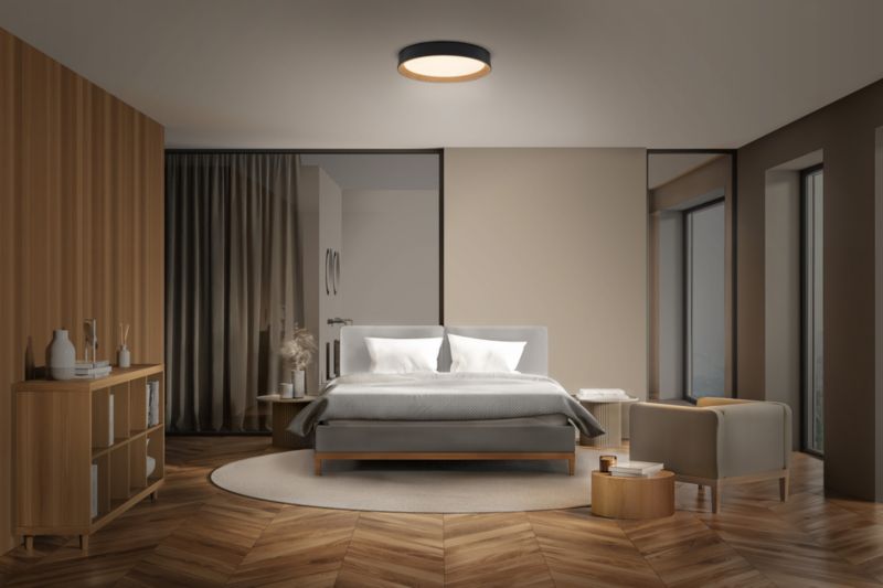 Plafon Osram Orbis Lampa Sufitowa Plafon LED 16W 1000lm 3000K Okrągły Brązowy Czarny 1 szt.