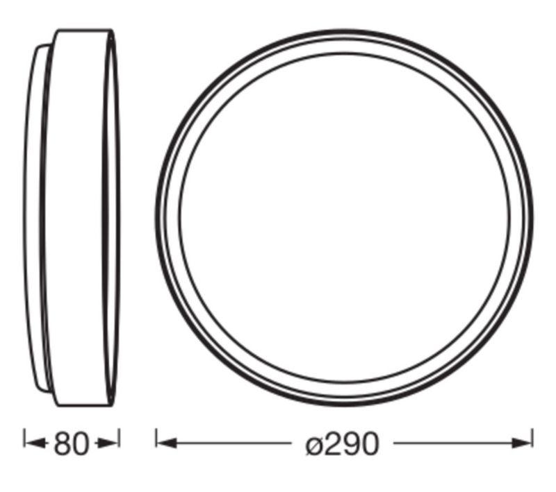 Plafon Osram Orbis Lampa Sufitowa Plafon LED 16W 1000lm 3000K Okrągły Brązowy Czarny 1 szt.