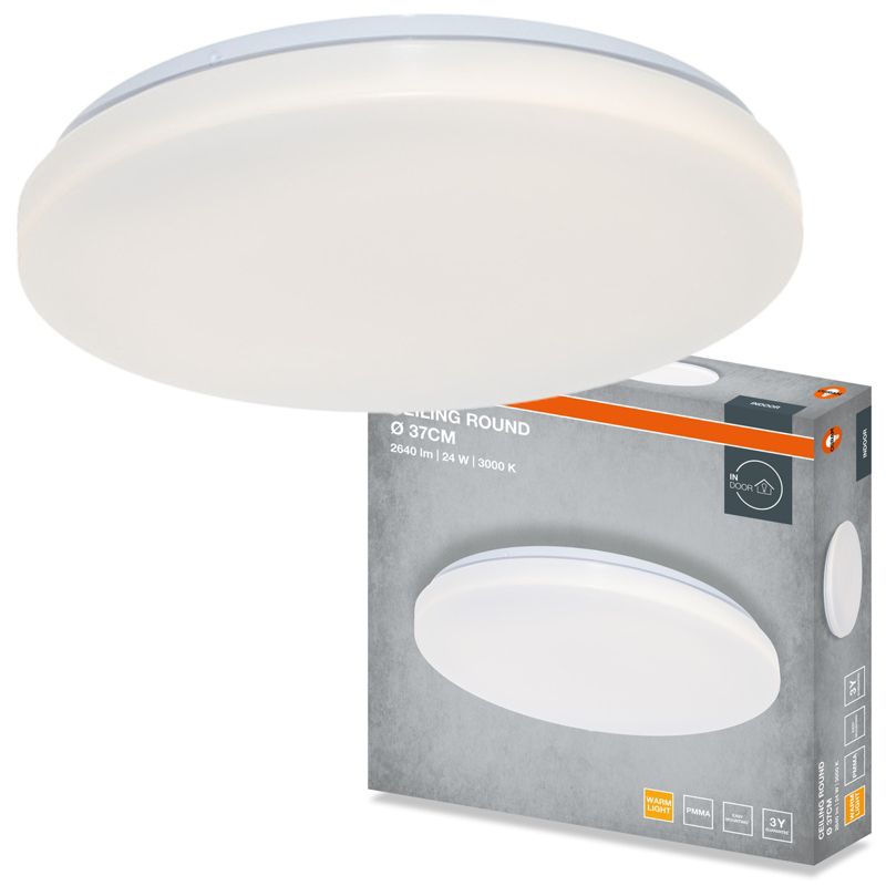 Plafon Osram Round Lampa Sufitowa Plafon LED 24W 1920lm 3000K Okrągły Biały 1 szt.