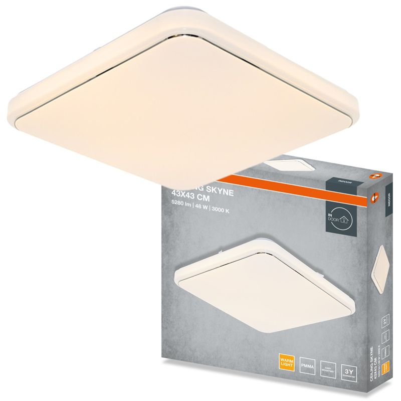 Plafon Osram Skyne  Lampa Sufitowa Plafon LED 48W 3360lm 3000K Kwadratowy 1 szt.