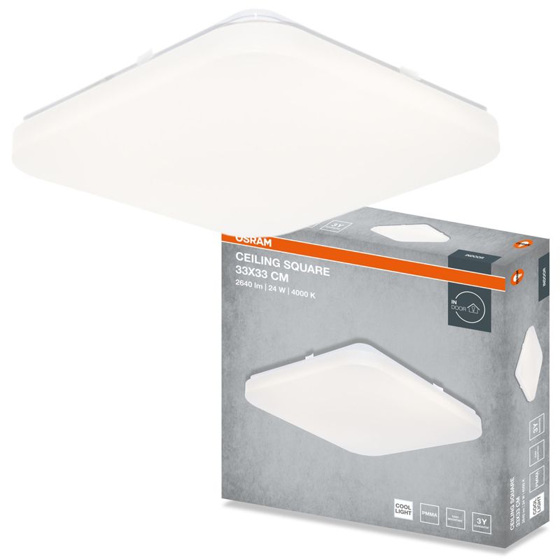 Plafon Osram Square Lampa Sufitowa Plafon LED 24W 1920lm 4000K Kwadratowy 1 szt.