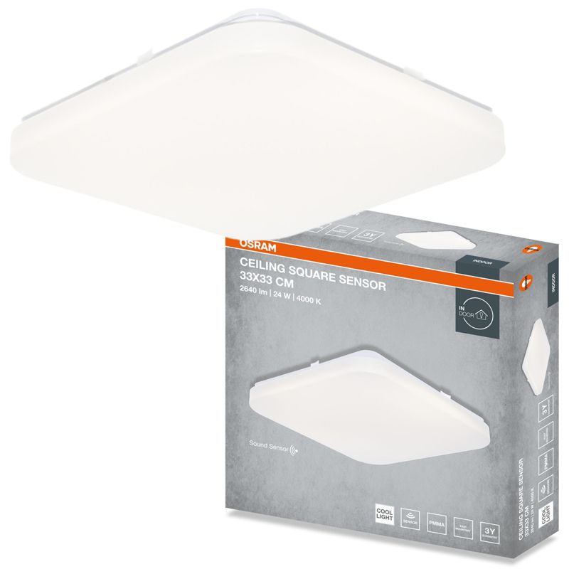 Plafon Osram Square Lampa Sufitowa Plafon LED 24W 1920lm 4000K Kwadratowy Biały 1 szt.