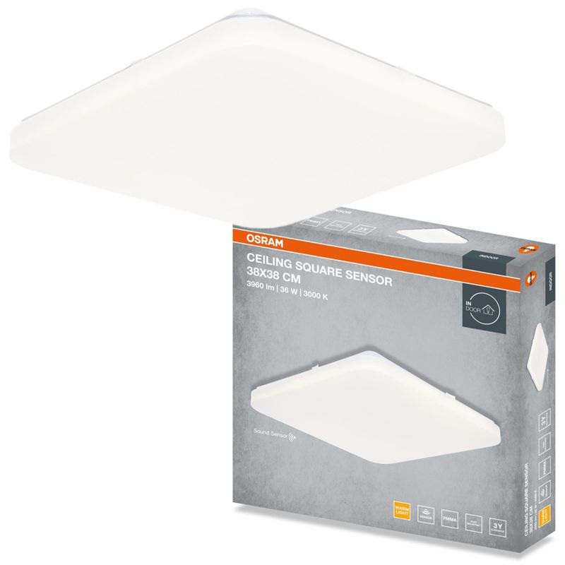 Plafon Osram Square Lampa Sufitowa Plafon LED 36W 2880lm 3000K Kwadratowy 1 szt.