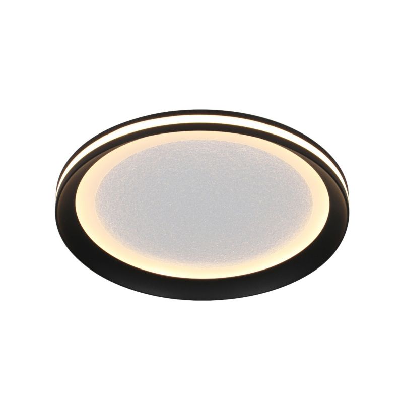 Plafon pas świetlny Italux Artizo czarny okrągły 30,2cm LED 18W Biały zmienny 3000-6000K 2200lm IP20 - 1 szt.