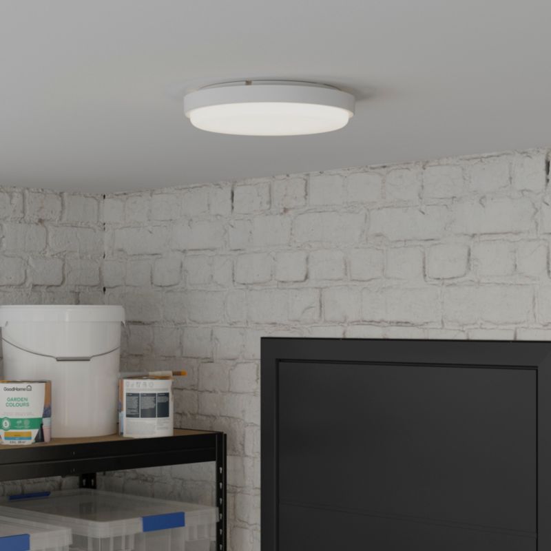 Plafon piwniczny GoodHome Almagro 900 lm IP44 biały