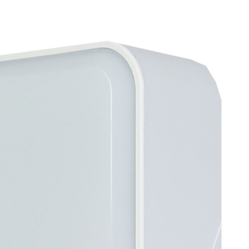 Plafon piwniczny GoodHome Moresby prostokątny 1000 lm IP44 biały