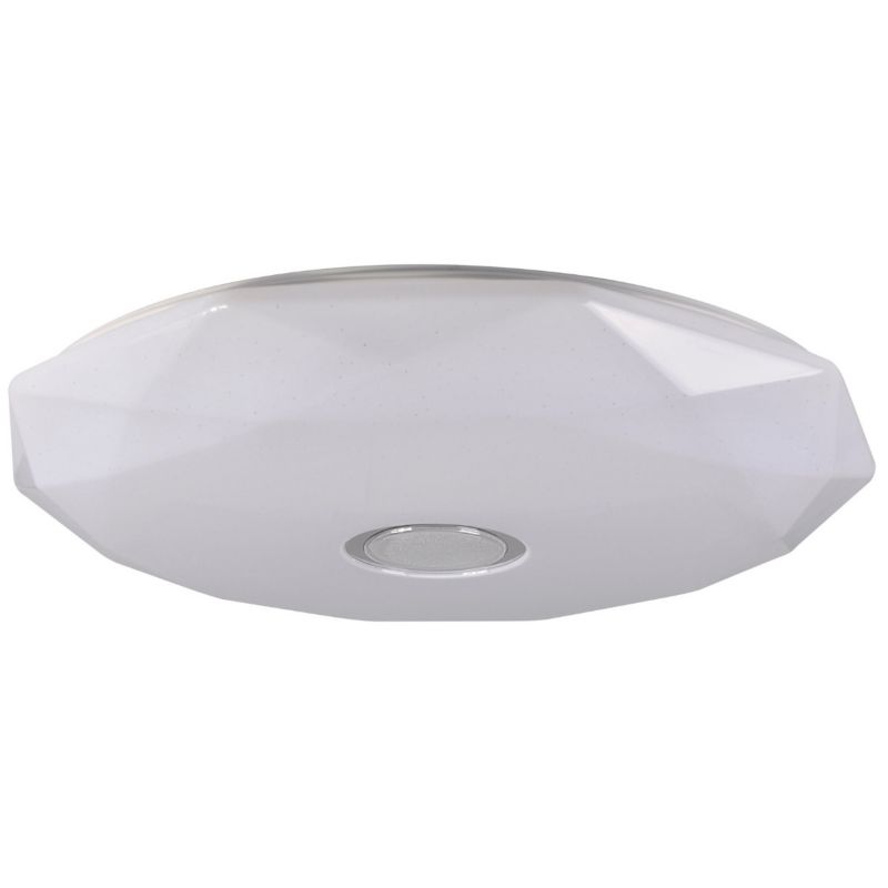 Plafon Polux DIAMOND  z pilotem biały okrągły LED 80W 6800lm Odcienie bieli IP20 -1 szt.