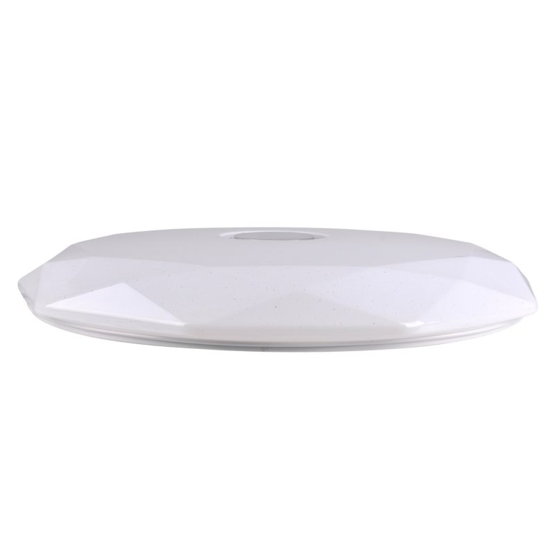 Plafon Polux DIAMOND  z pilotem biały okrągły LED 80W 6800lm Odcienie bieli IP20 -1 szt.