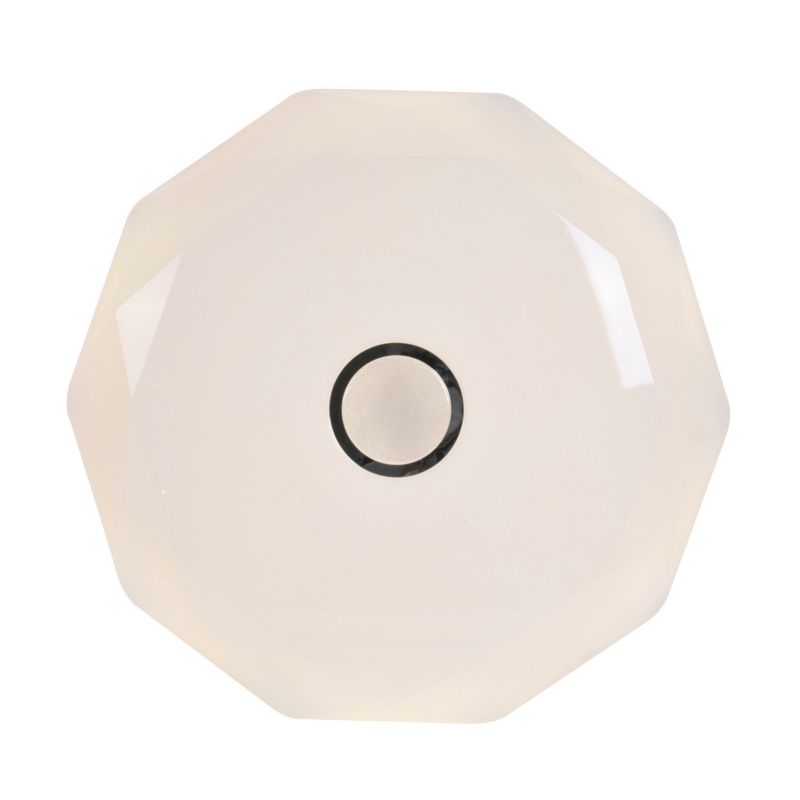 Plafon Polux DIAMOND  z pilotem biały okrągły LED 80W 6800lm Odcienie bieli IP20 -1 szt.