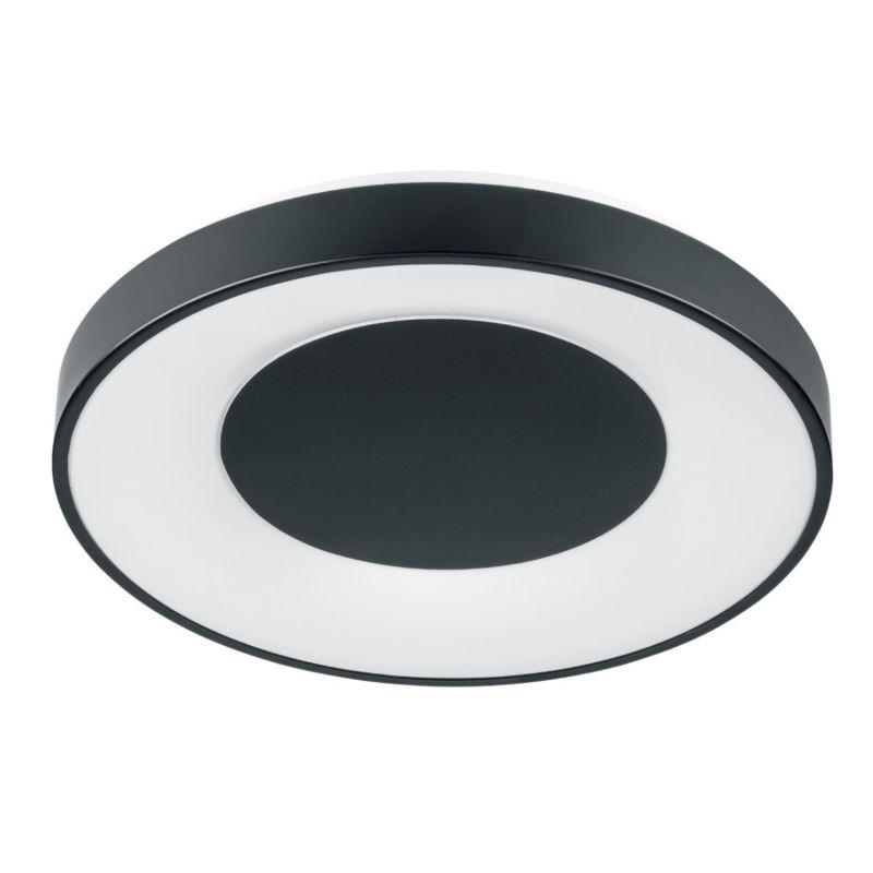 Plafon Polux Witold czarno-biały LED 72W 3000K-6000K 8000lm  IP44 wym: 7,5 x 48 x 48 cm tworzywo sztuczne - 1 szt.