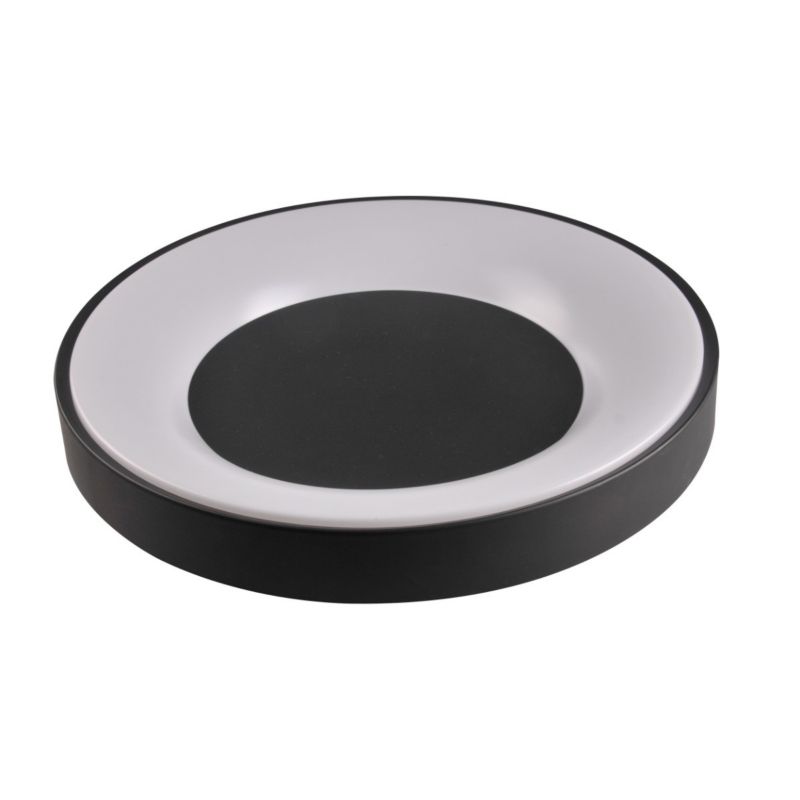 Plafon Polux Witold czarno-biały LED 72W 3000K-6000K 8000lm  IP44 wym: 7,5 x 48 x 48 cm tworzywo sztuczne - 1 szt.