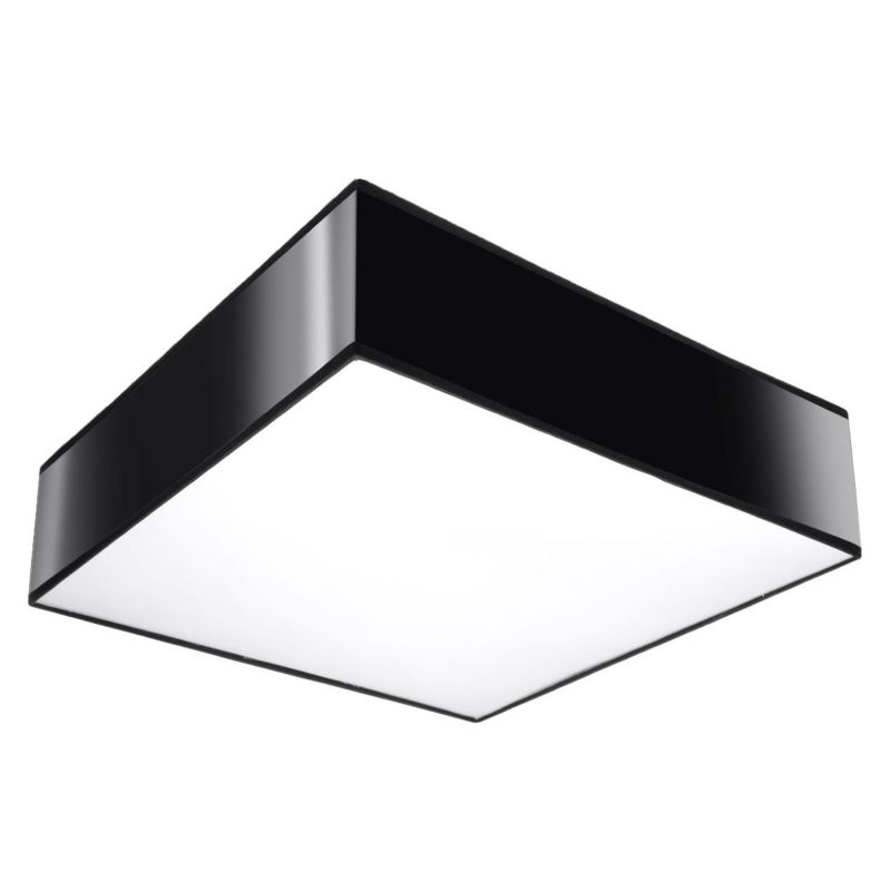 Plafon Pure Lume ANUBIS kwadratowy 35 cm czarny 2xE27x15W IP20 - 1 szt.